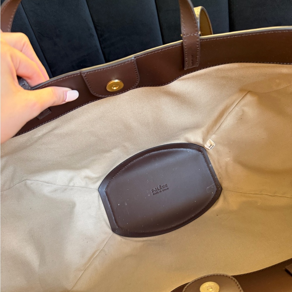 Polène Cyme Tote Bag in limited edition Alpaca - Picture 11 of 12